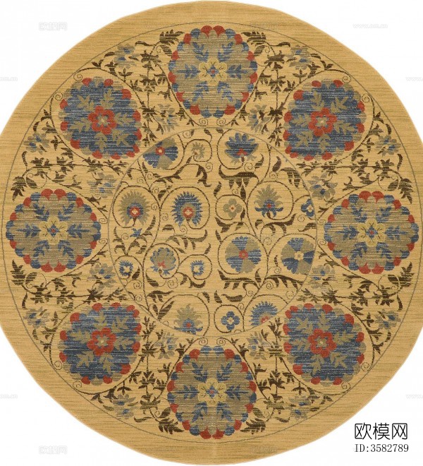 超清中式地毯贴图下载
