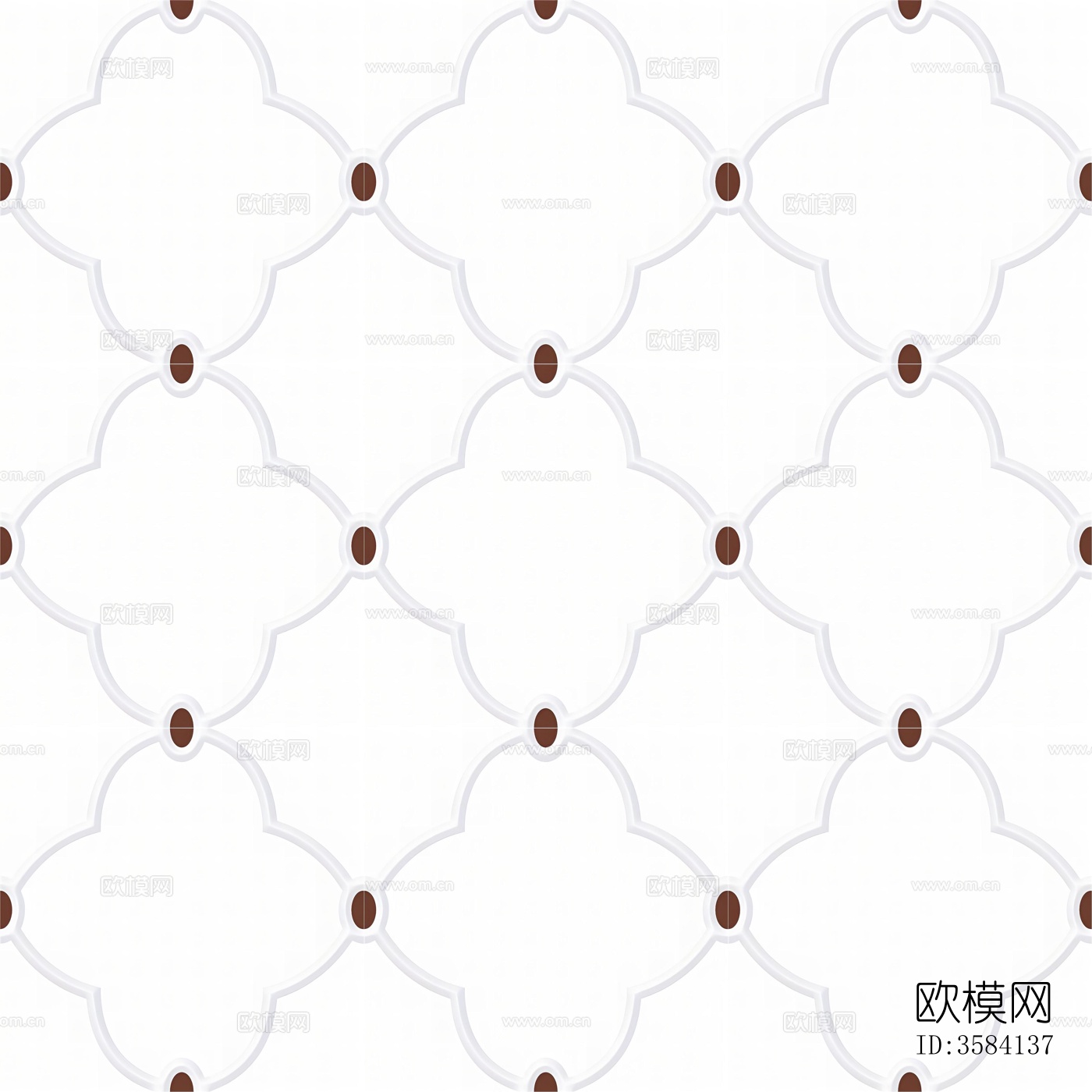 白色简约拼花花砖下载