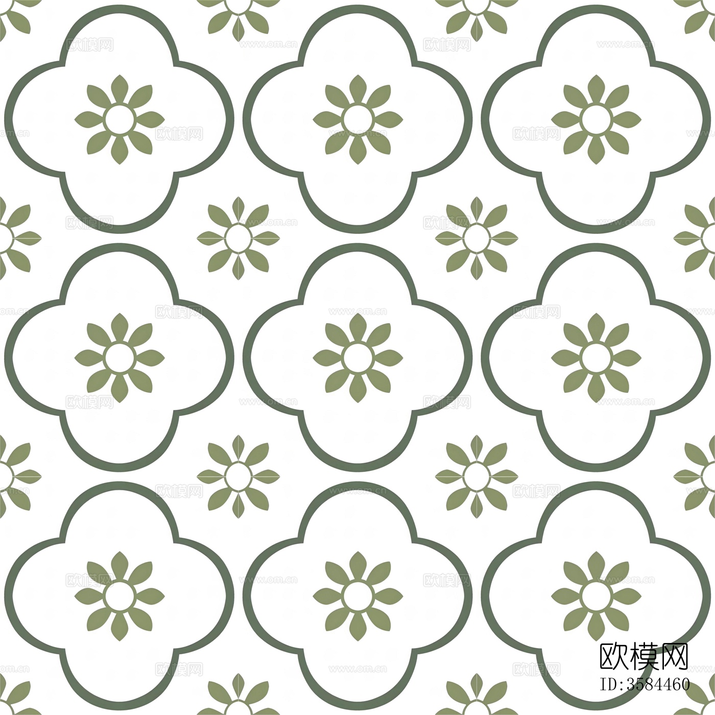 北欧简约彩色花砖下载