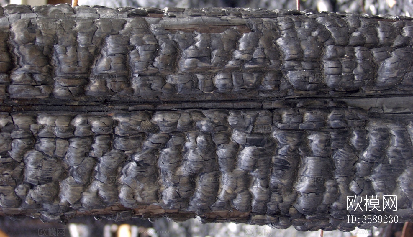 木材-燃烧过的木梁10张贴图下载（渲染图8）