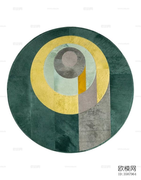 圆形地毯贴图下载