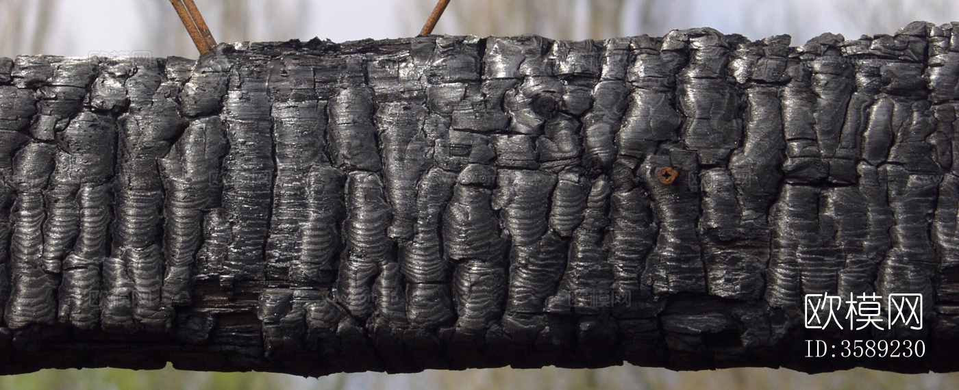 木材-燃烧过的木梁10张贴图下载（渲染图4）