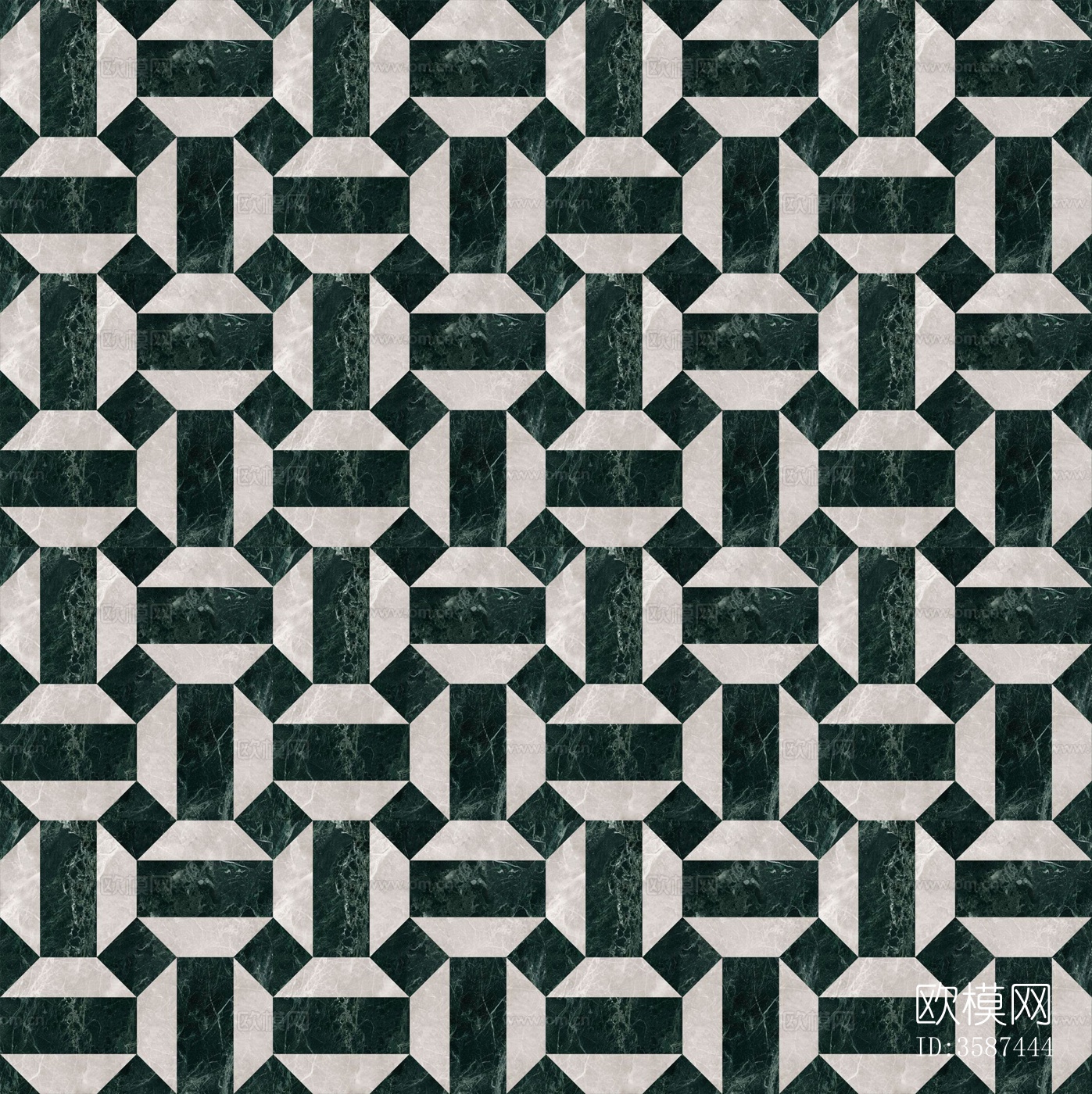 海派风大理石地面拼花贴图下载