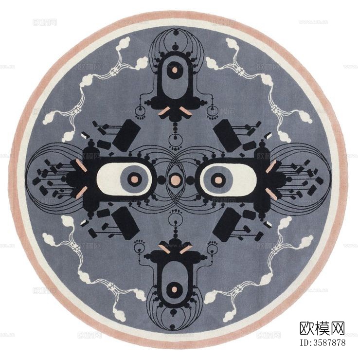 圆形地毯贴图下载