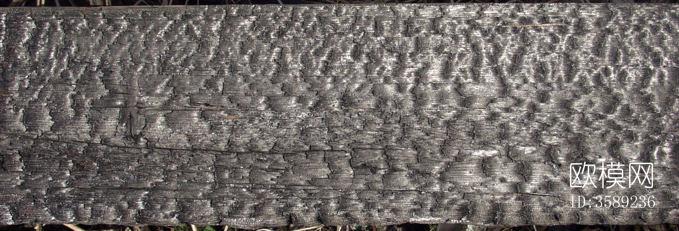 木材-燃烧过的木梁10张贴图下载（渲染图2）