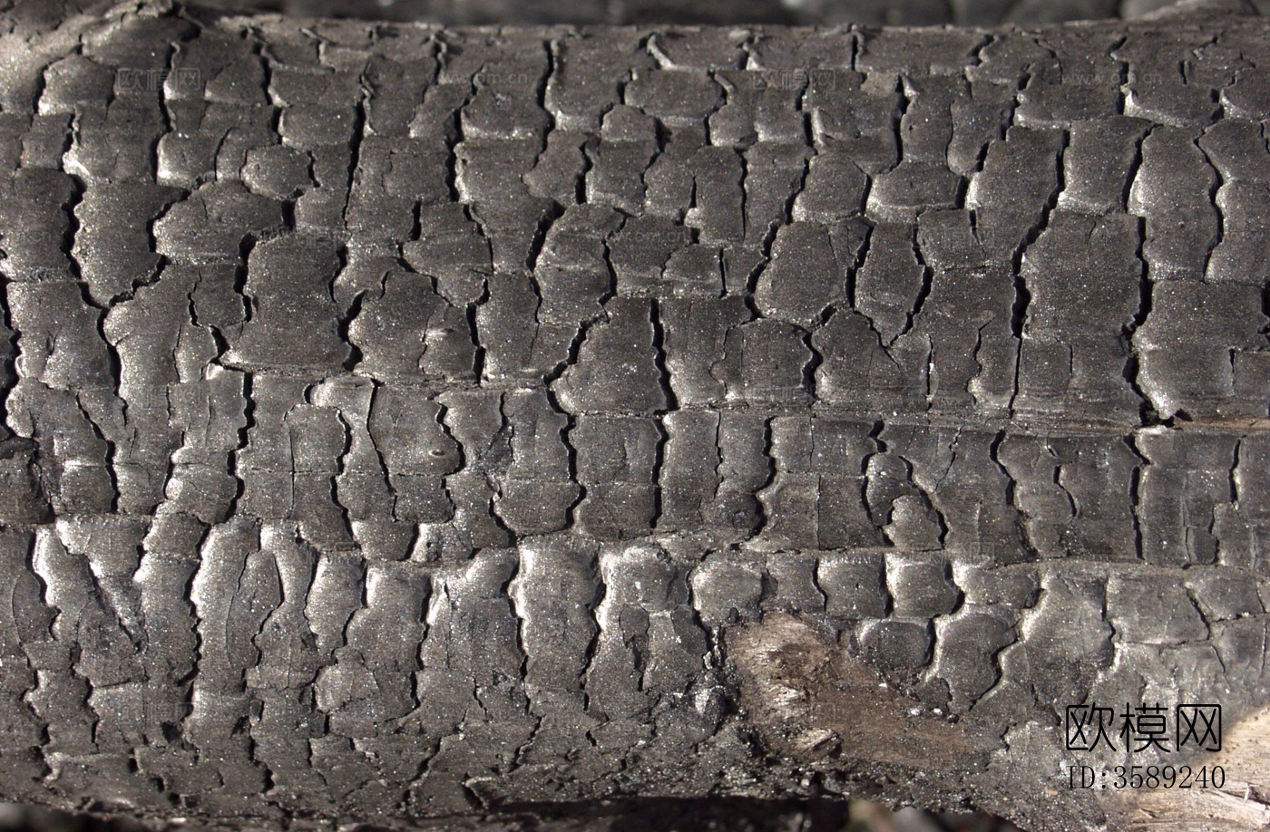 木材-燃烧过的木梁10张贴图下载（渲染图6）