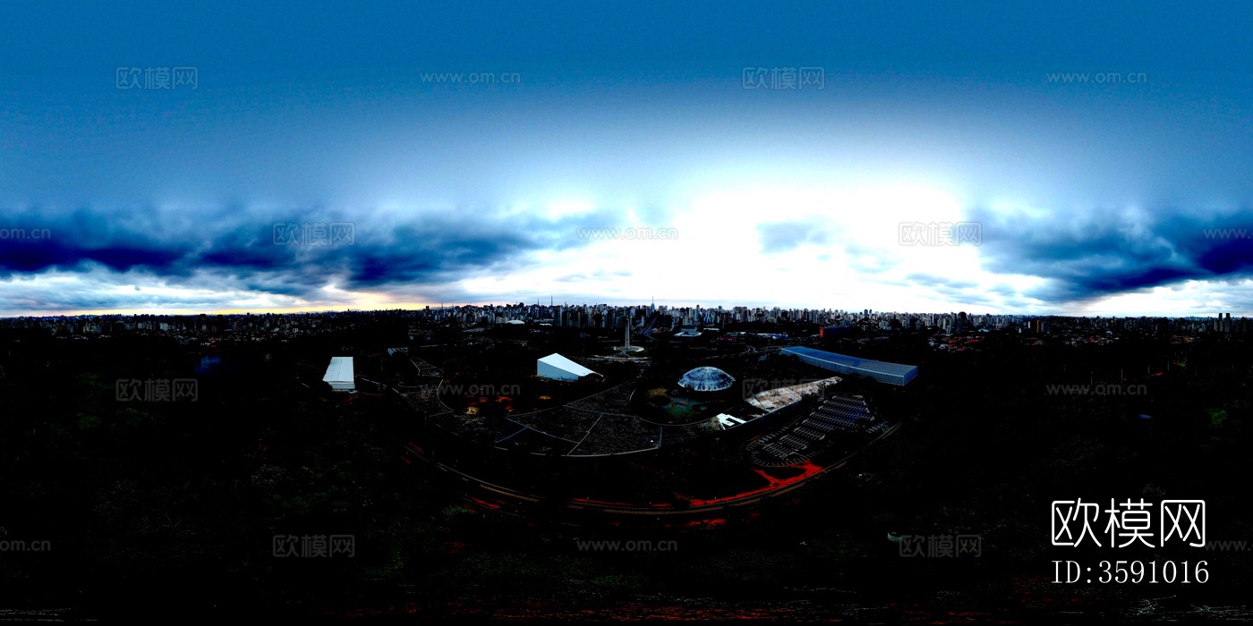 城市阴雨天气全景 HDR贴图下载