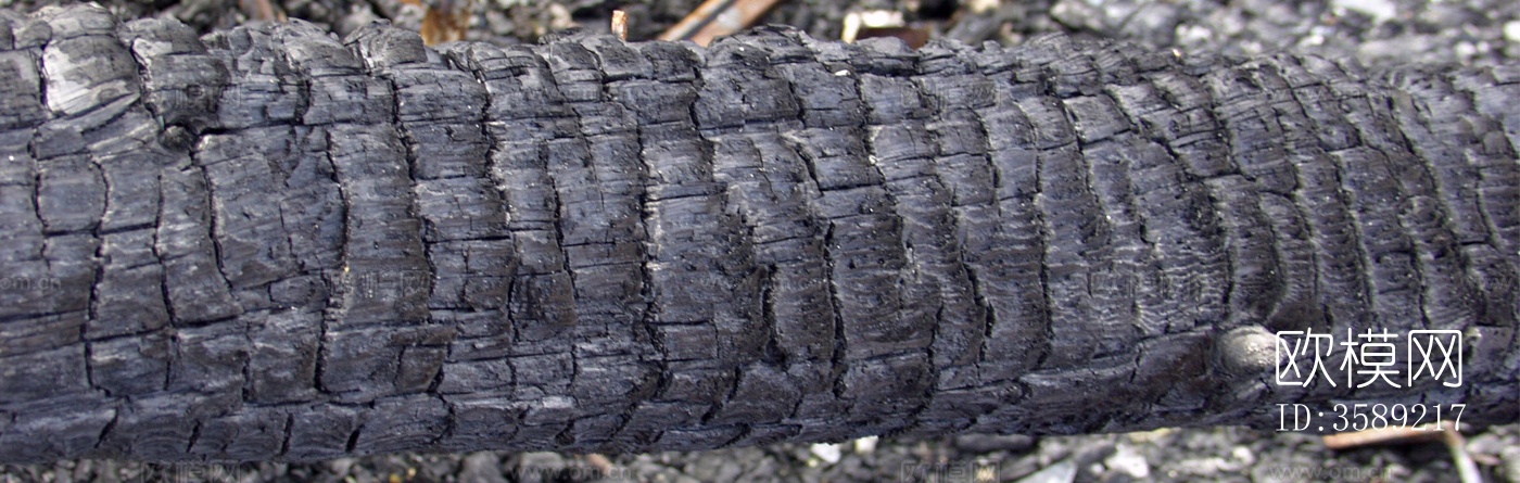 木材-燃烧过的木梁10张贴图下载（渲染图6）