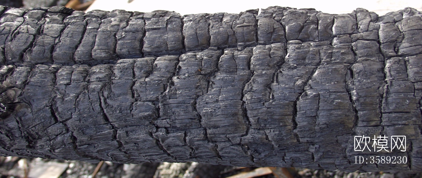 木材-燃烧过的木梁10张贴图下载（渲染图5）