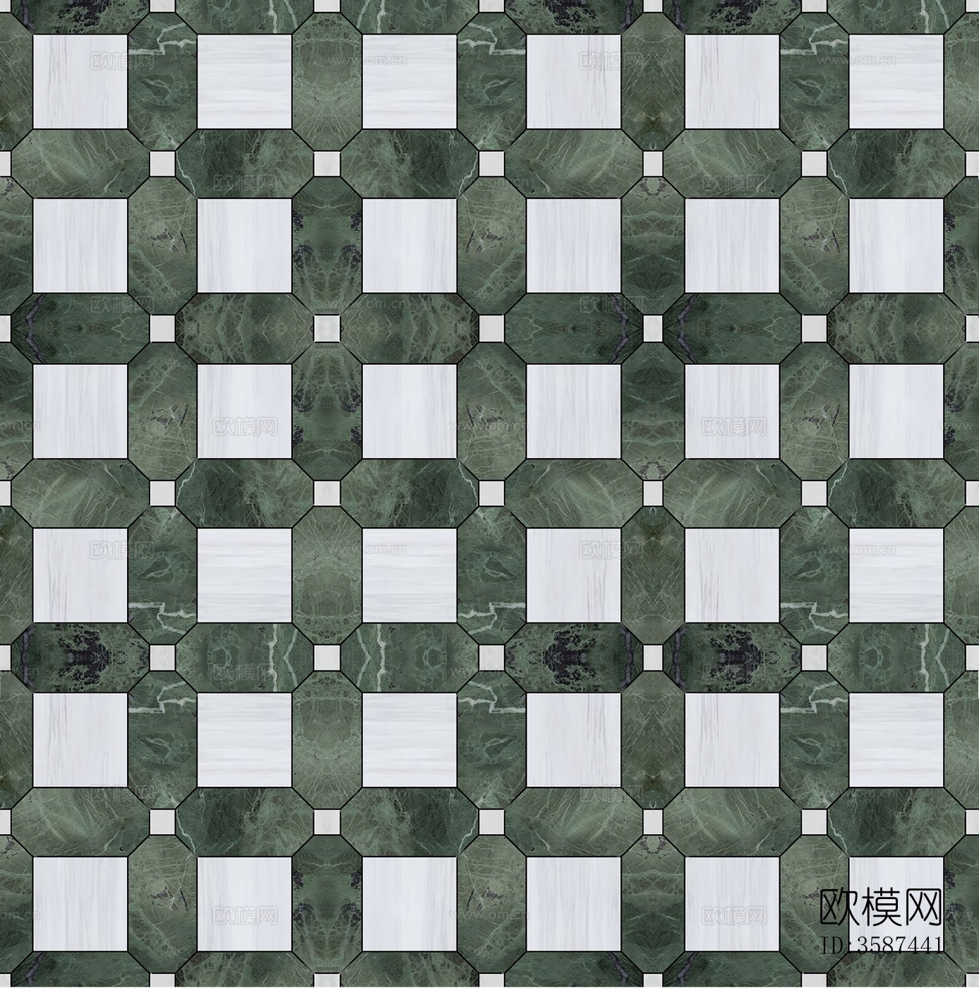 复古石材拼花_现代石材拼花_绿色石材拼花贴图下载