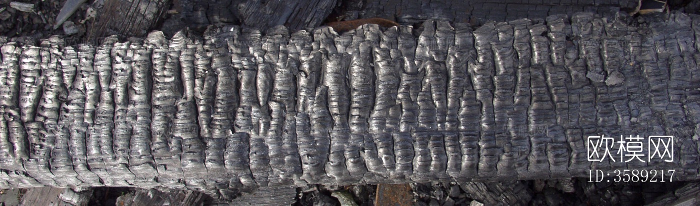 木材-燃烧过的木梁10张贴图下载（渲染图7）