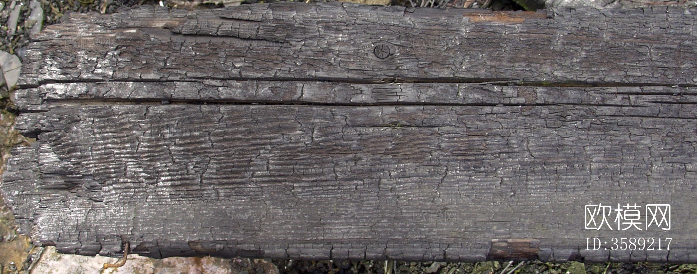 木材-燃烧过的木梁10张贴图下载（渲染图10）