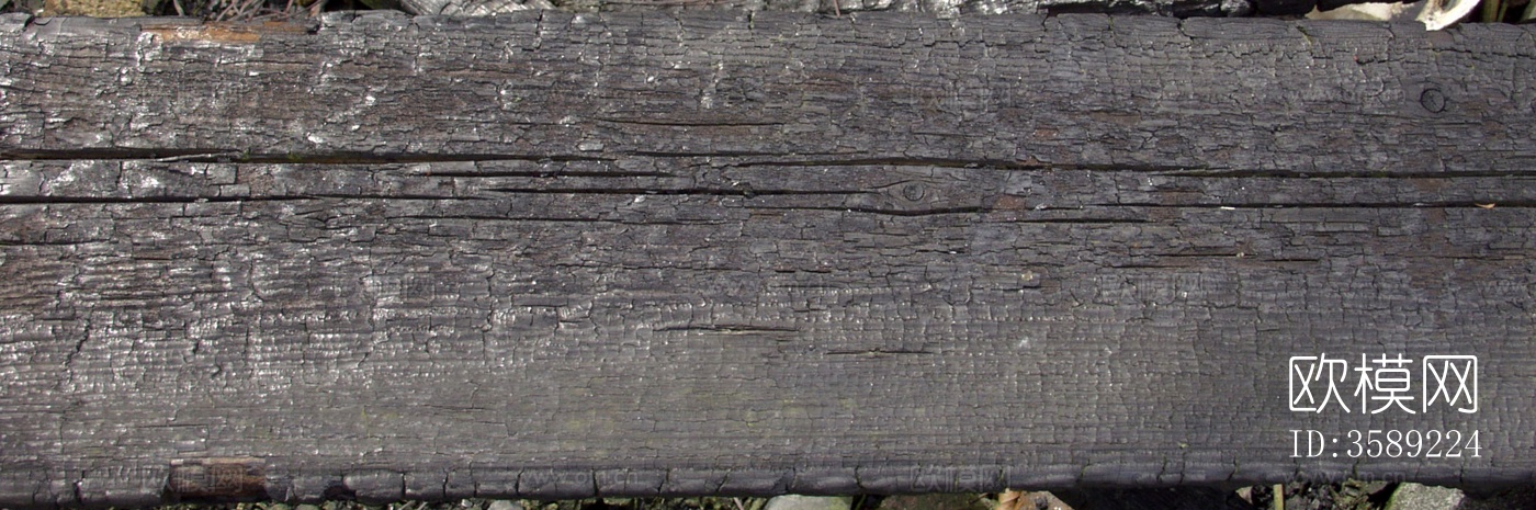 木材-燃烧过的木梁10张贴图下载（渲染图1）