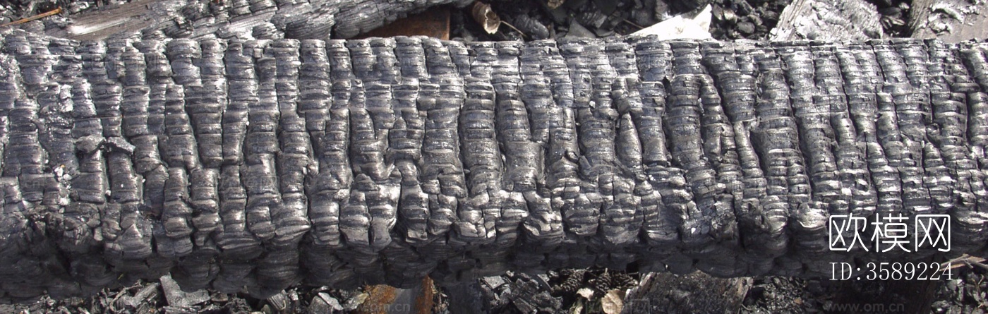 木材-燃烧过的木梁10张贴图下载（渲染图9）