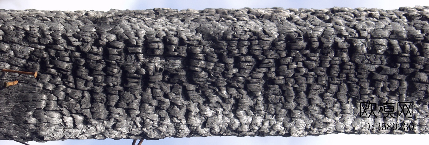 木材-燃烧过的木梁10张贴图下载（渲染图1）