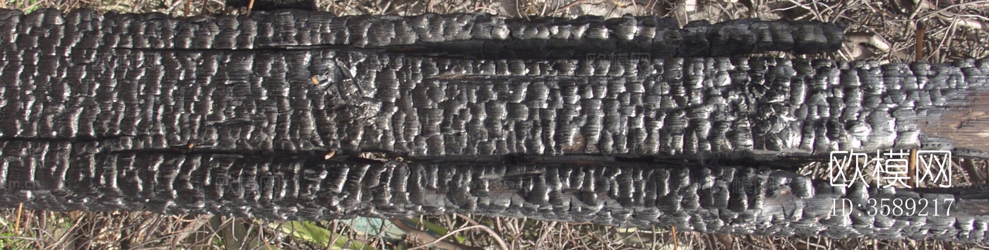 木材-燃烧过的木梁10张贴图下载（渲染图4）