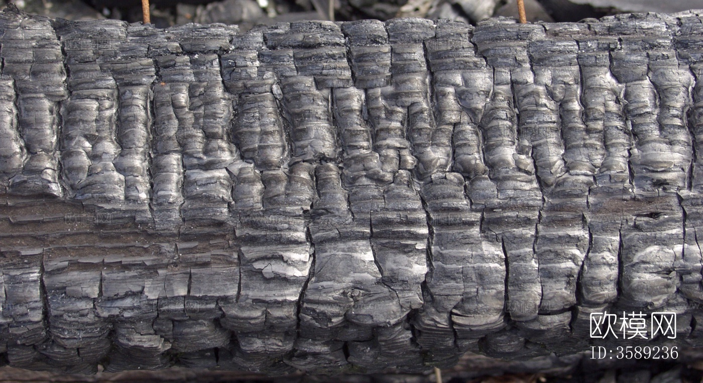 木材-燃烧过的木梁10张贴图下载（渲染图7）