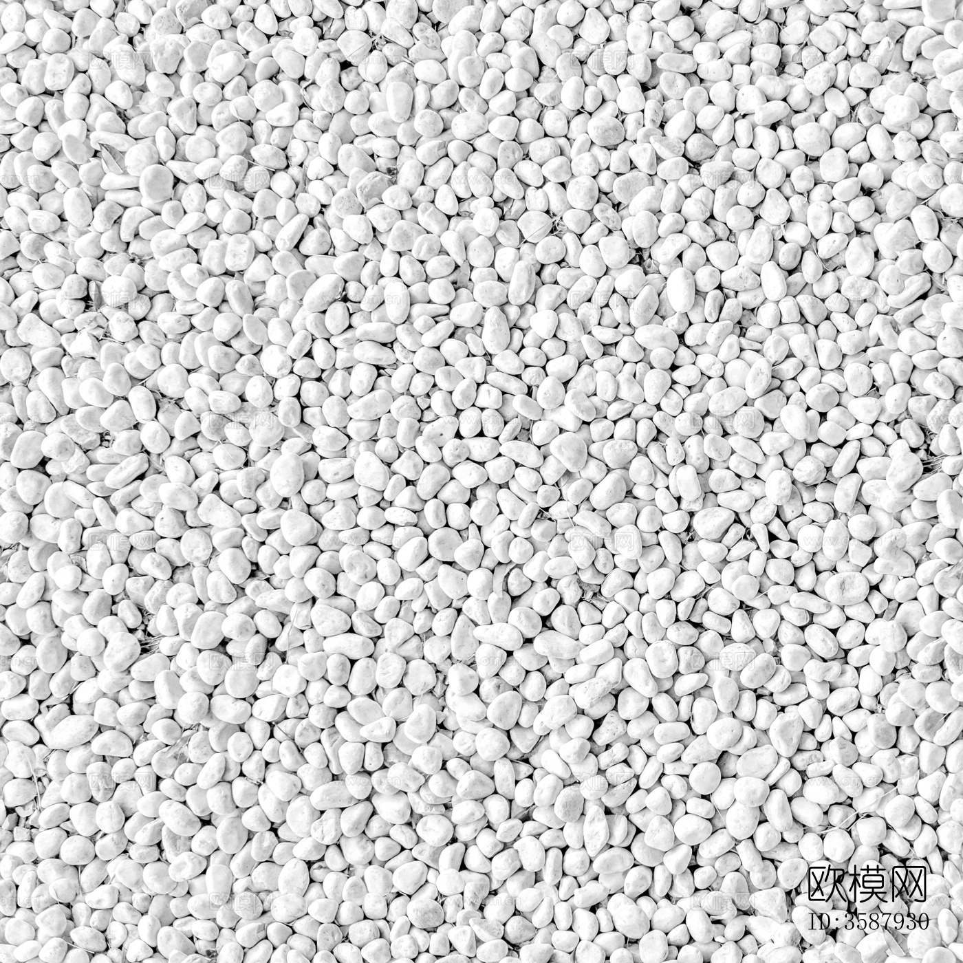 无缝白色鹅卵石地面贴图下载
