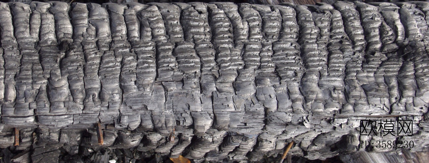 木材-燃烧过的木梁10张贴图下载（渲染图6）
