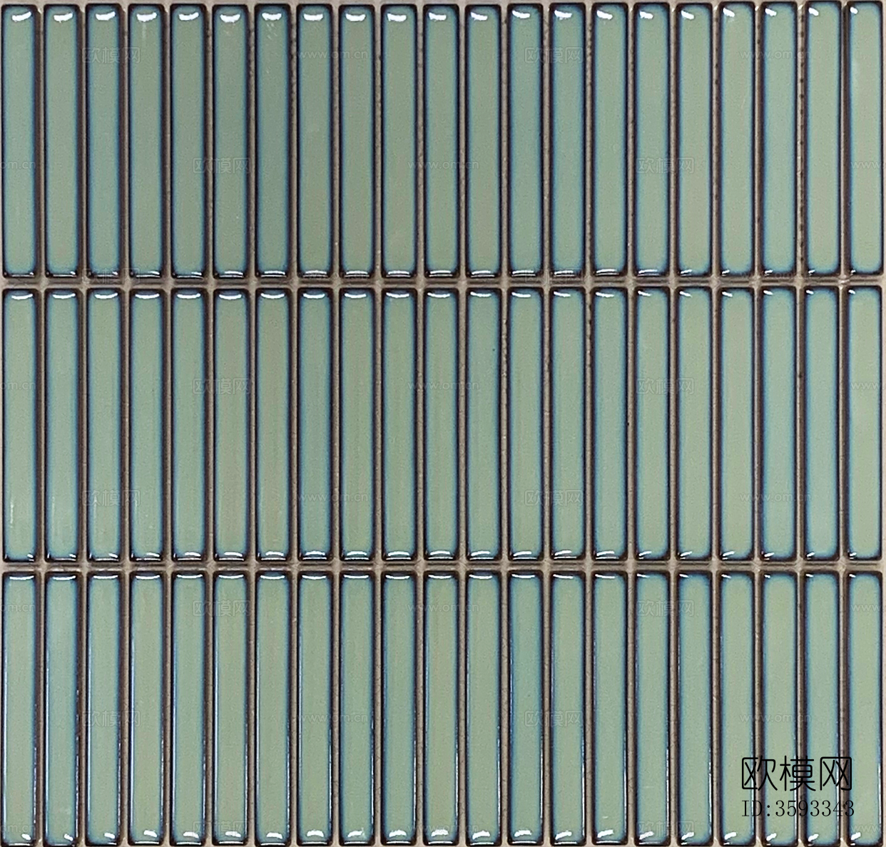 无缝绿色长条形马赛克贴图下载