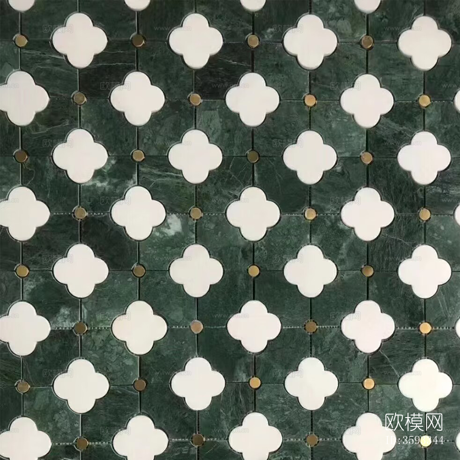 大理石马赛克拼花绿色贴图下载