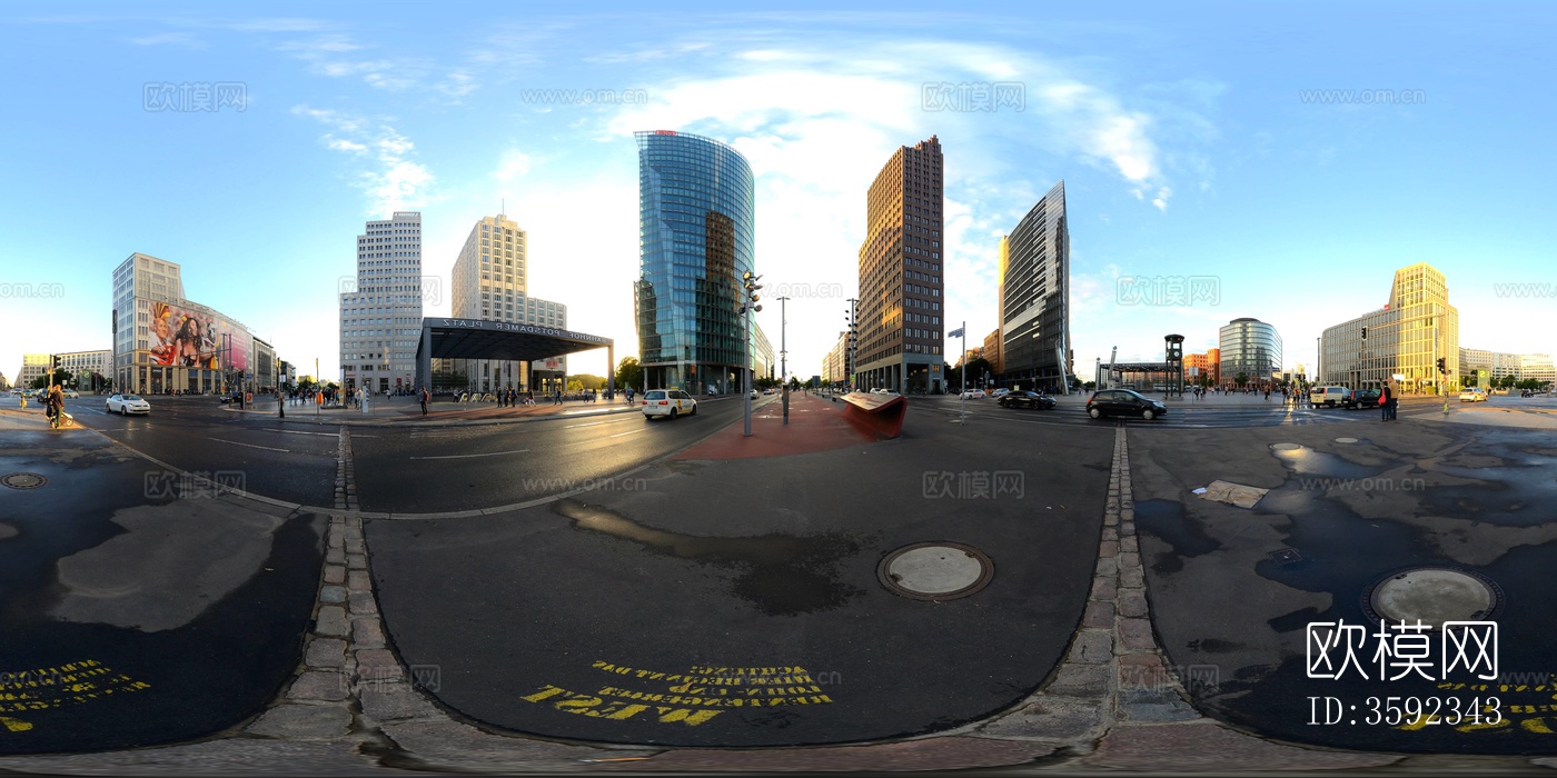 hdr城市商业街道贴图下载