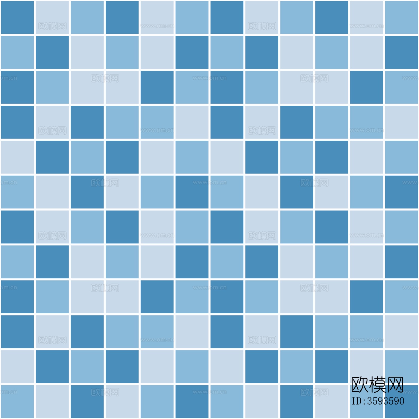 蓝色地中海瓷砖马赛克贴图下载