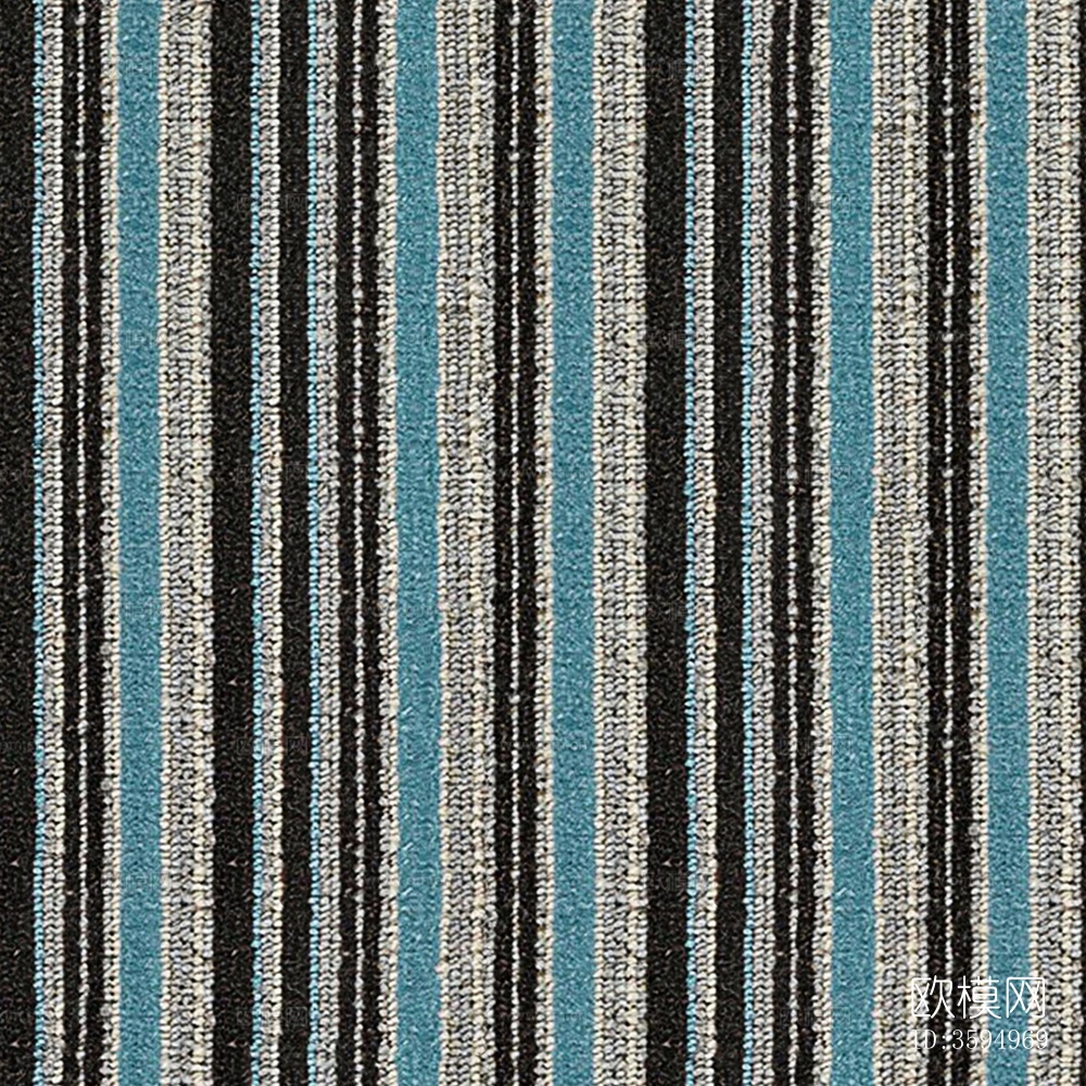 无缝现代酒店办公室蓝灰色几何条纹满铺地毯地垫下载