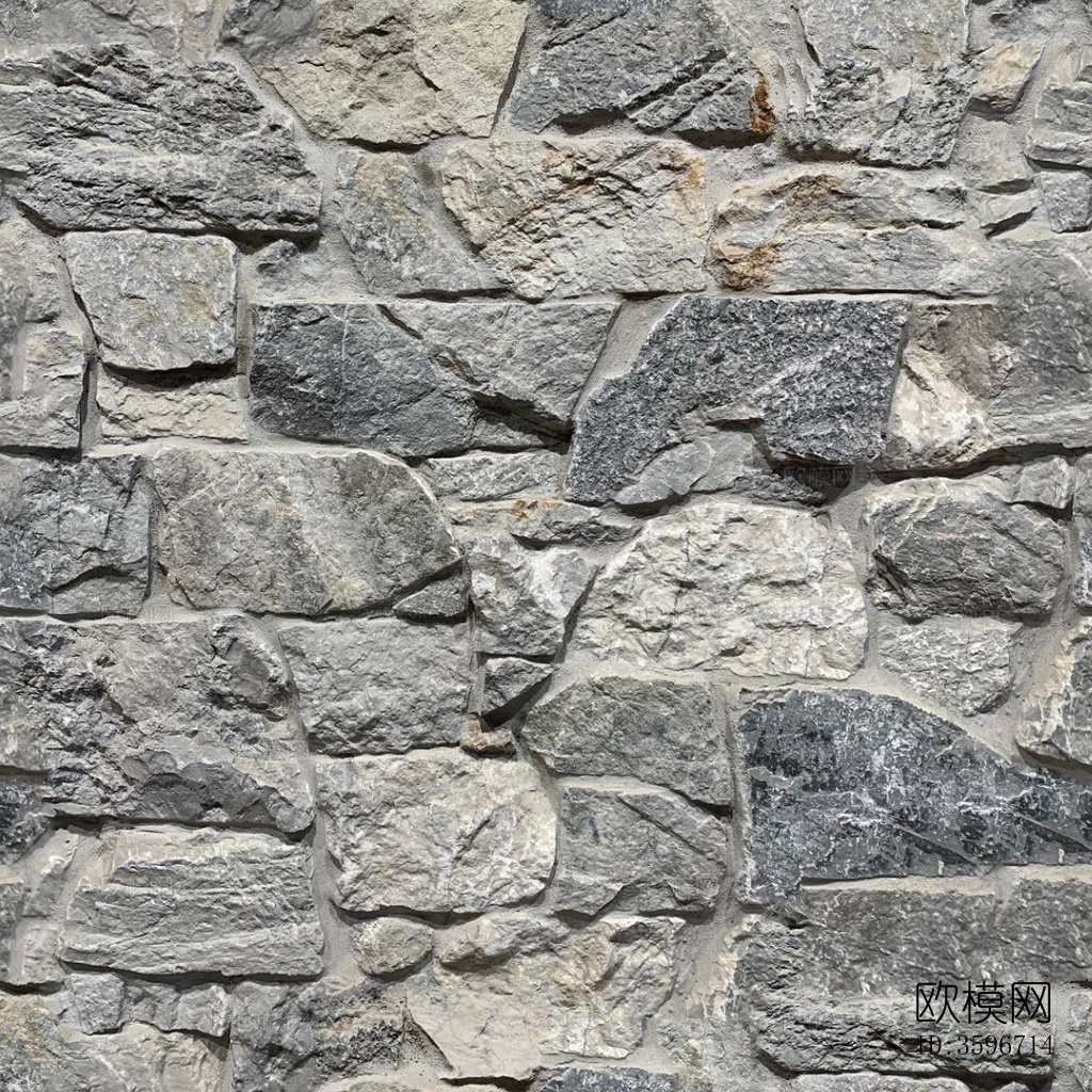 无缝岩石毛石文化石青石墙贴图下载