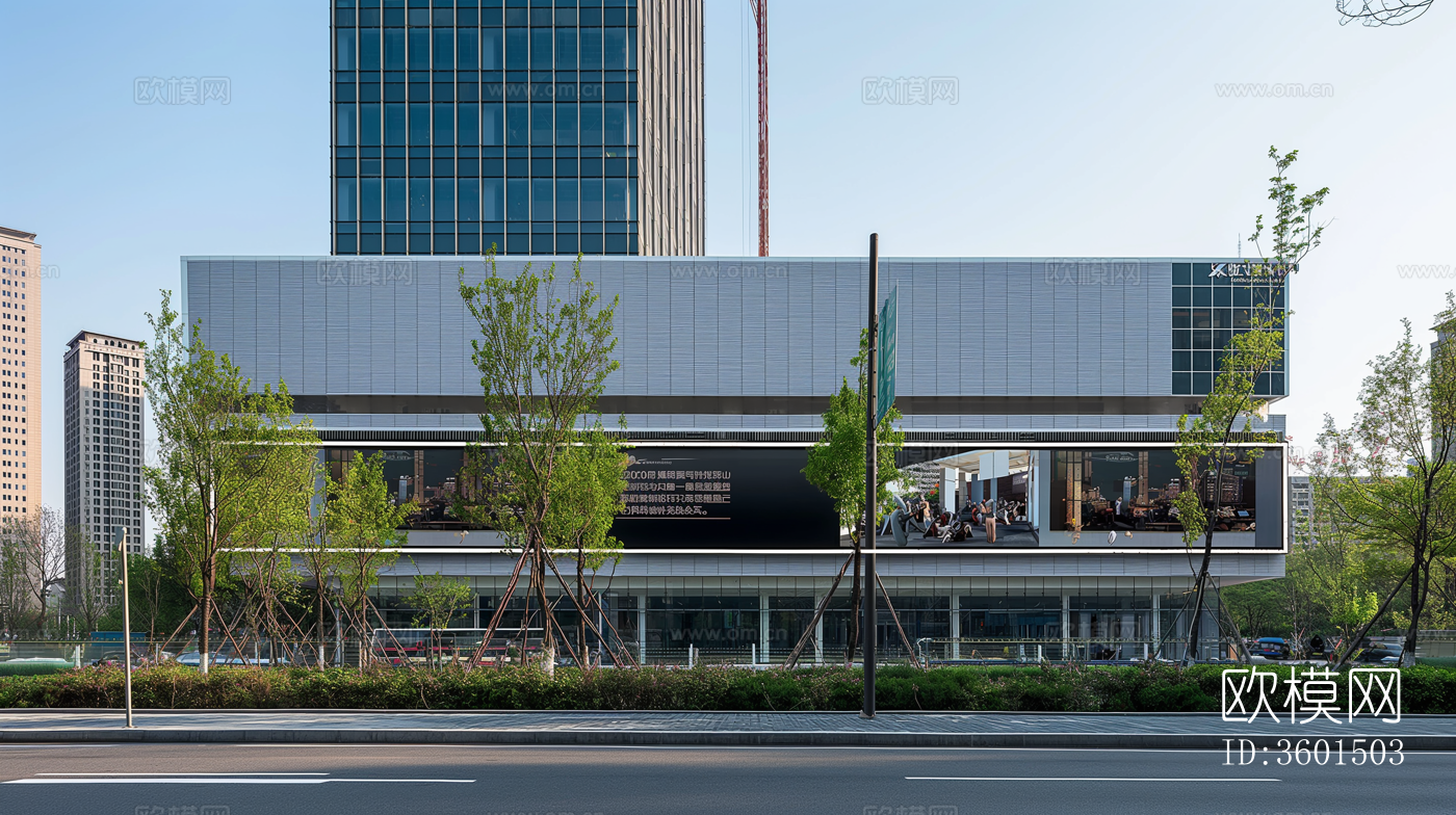 街道马路白天外景下载