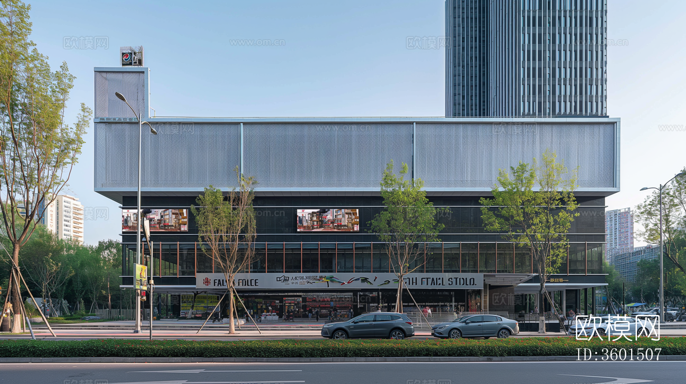 街道马路白天外景下载