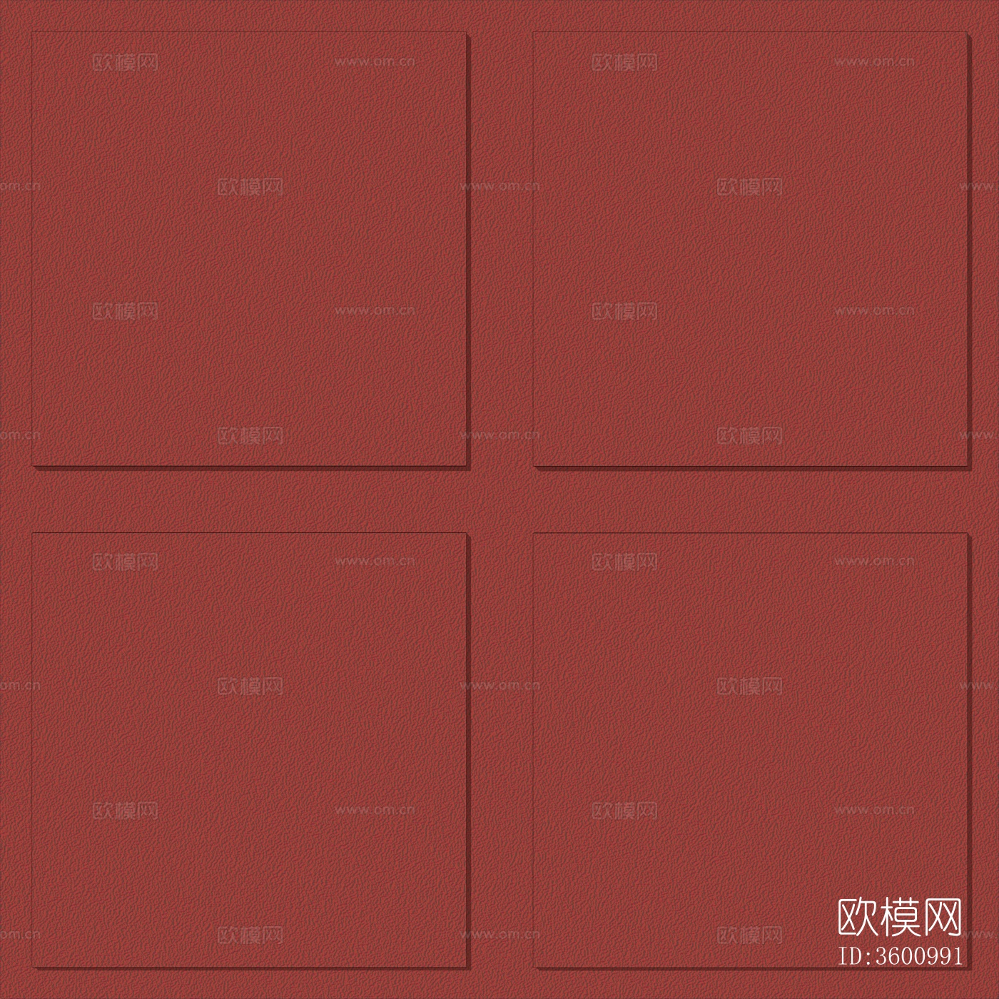 红色厨房4格透水砖防滑砖下载