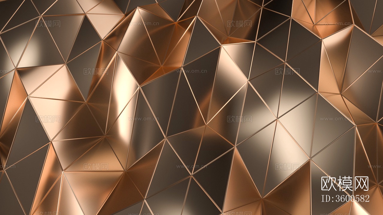 三角形磨砂玫瑰金金属贴图下载