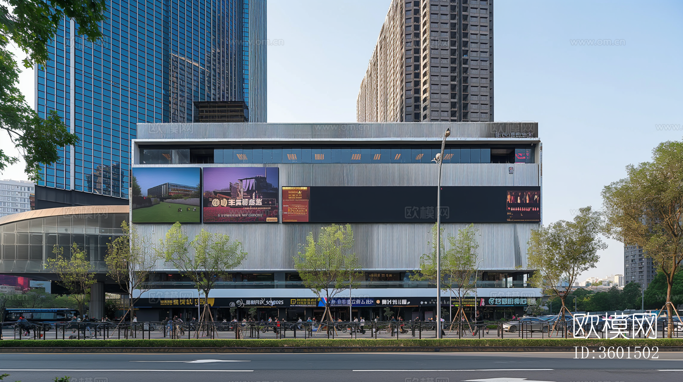 街道马路白天外景下载