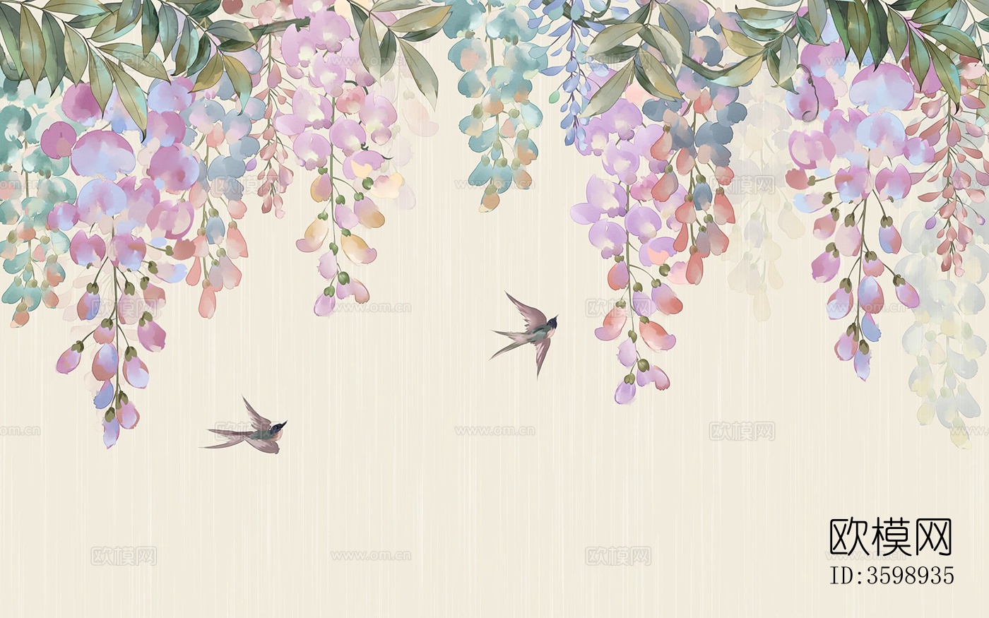 壁纸壁画花纹板