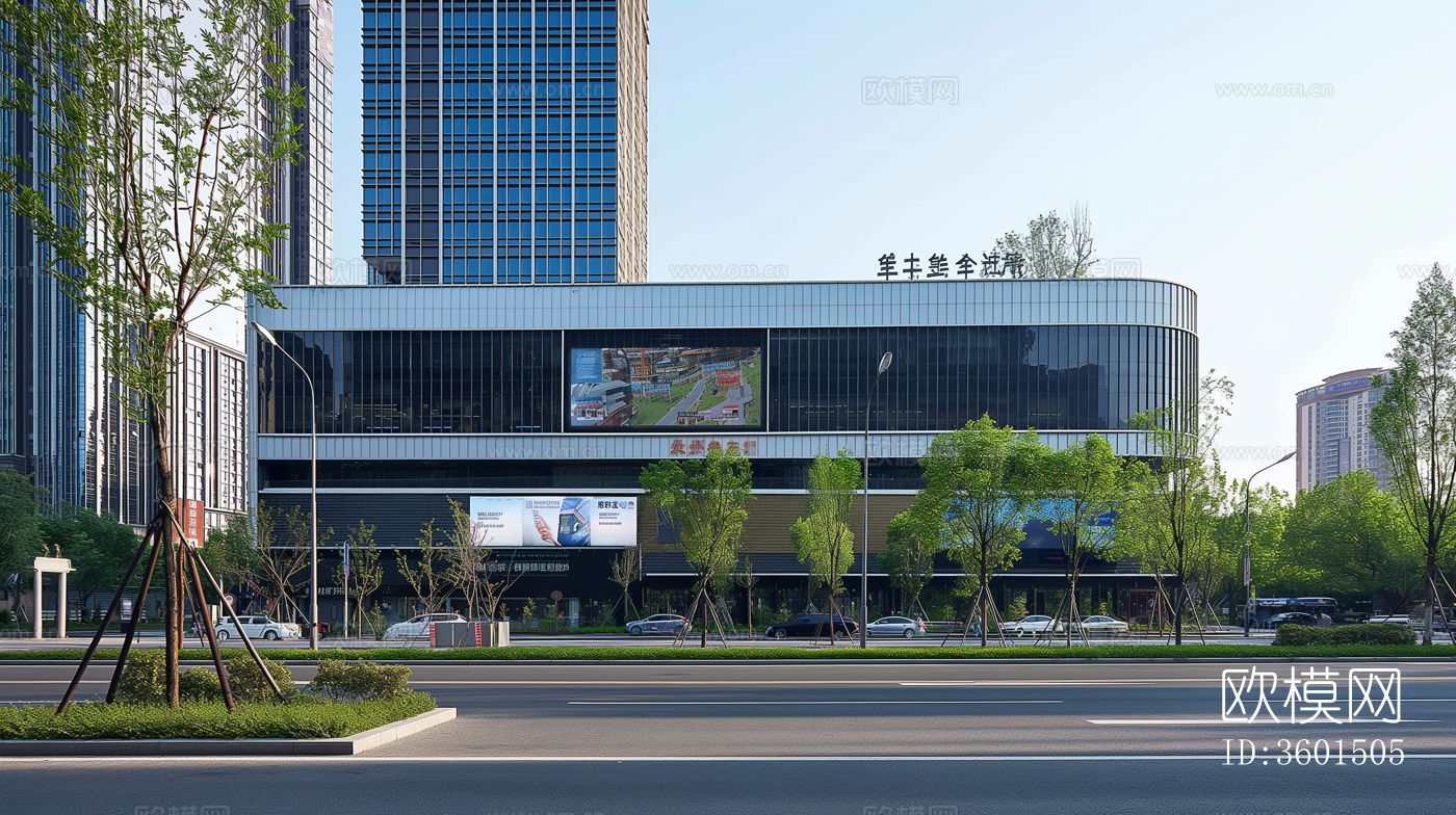 街道马路白天外景下载