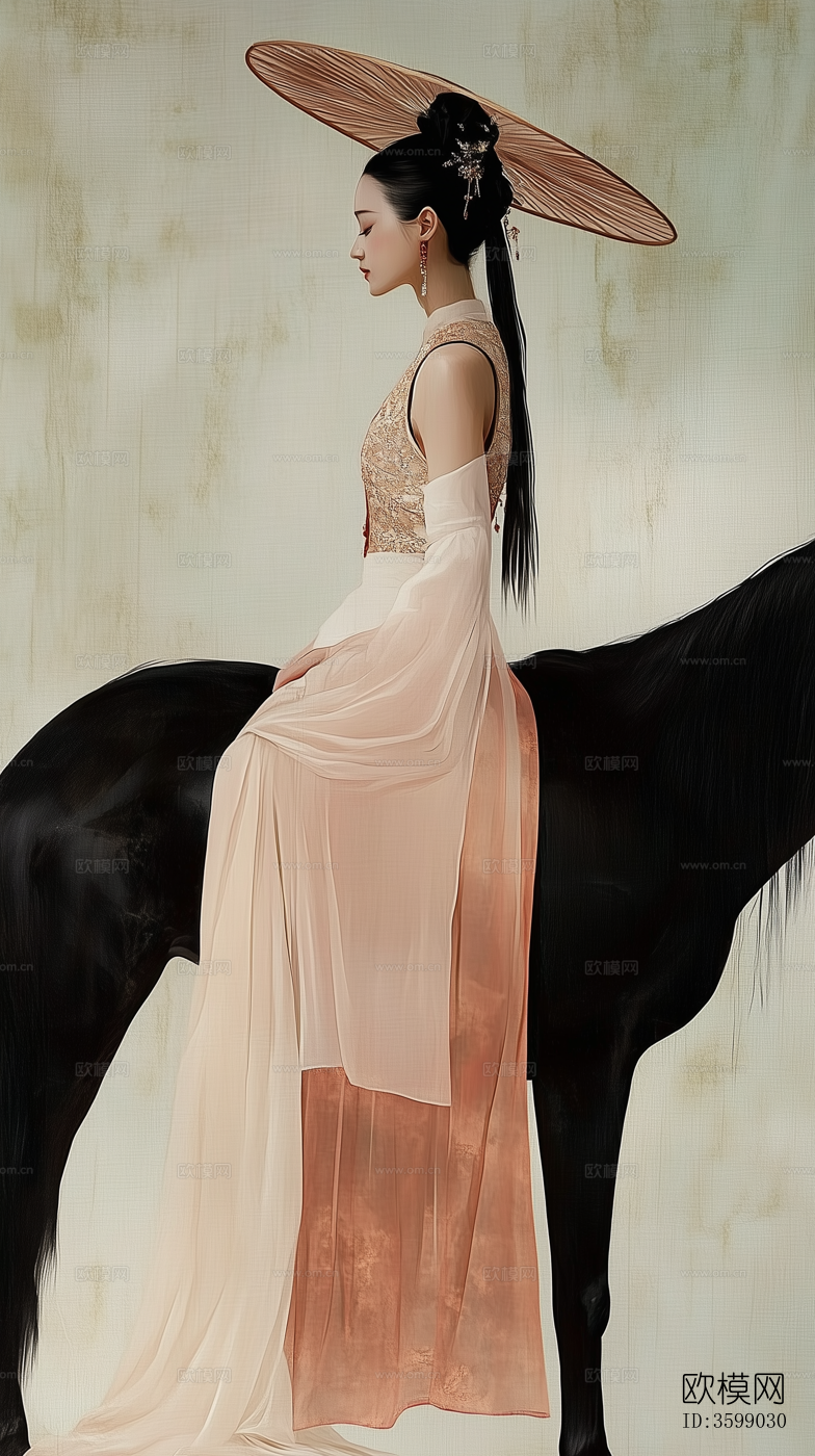 新中式中古人物挂画下载