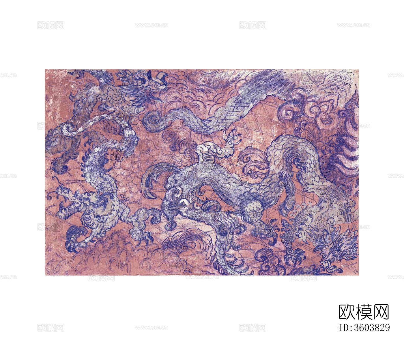 粉色龙图腾壁纸