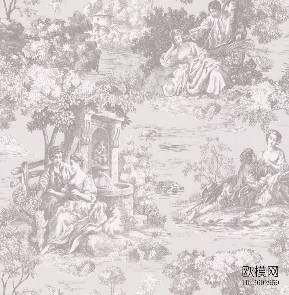 壁纸壁画花纹板