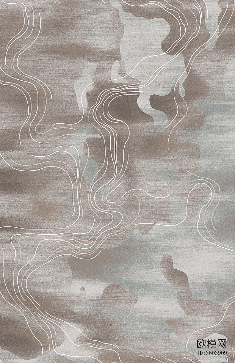 新中式侘寂风简约地毯下载