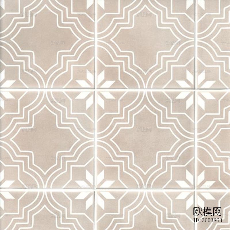 现代简约拼花瓷砖花砖下载