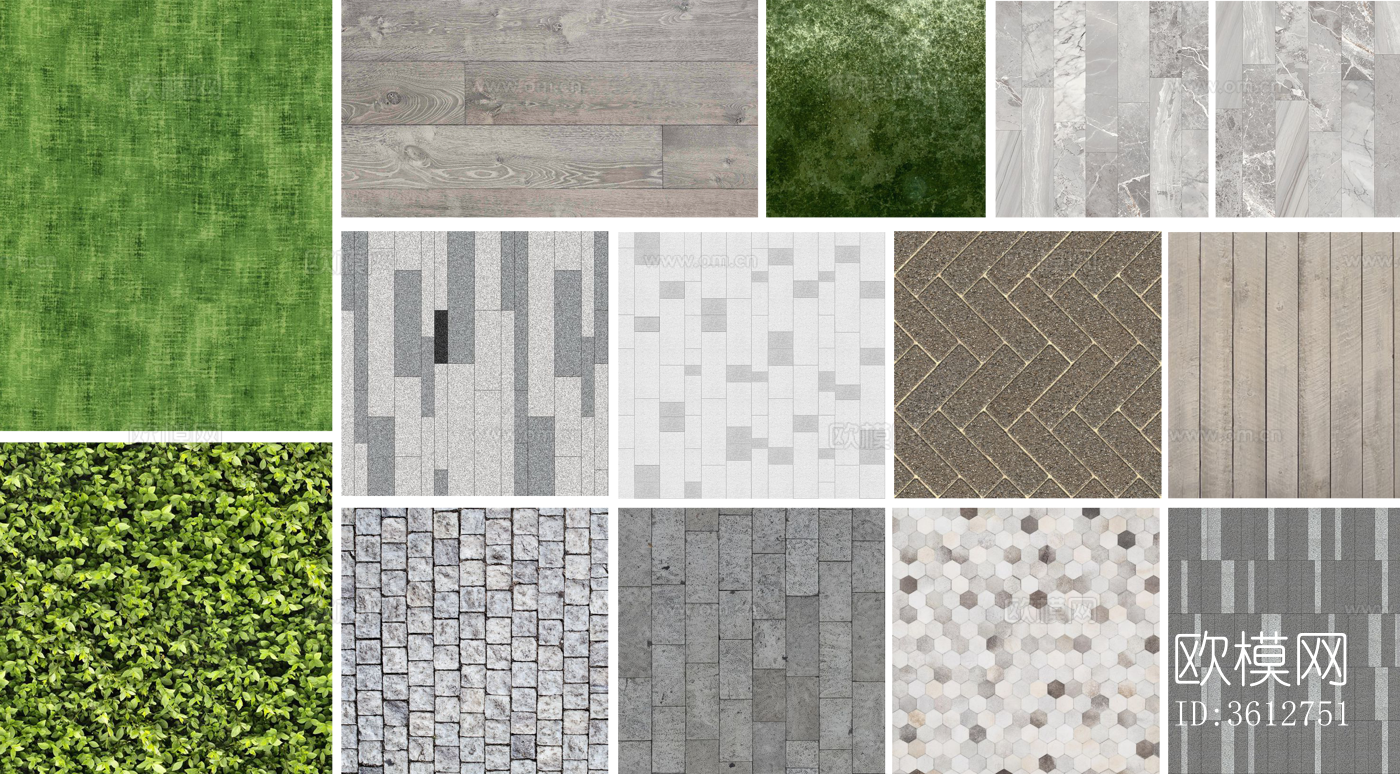 PNG免抠景观平面图材质素材下载