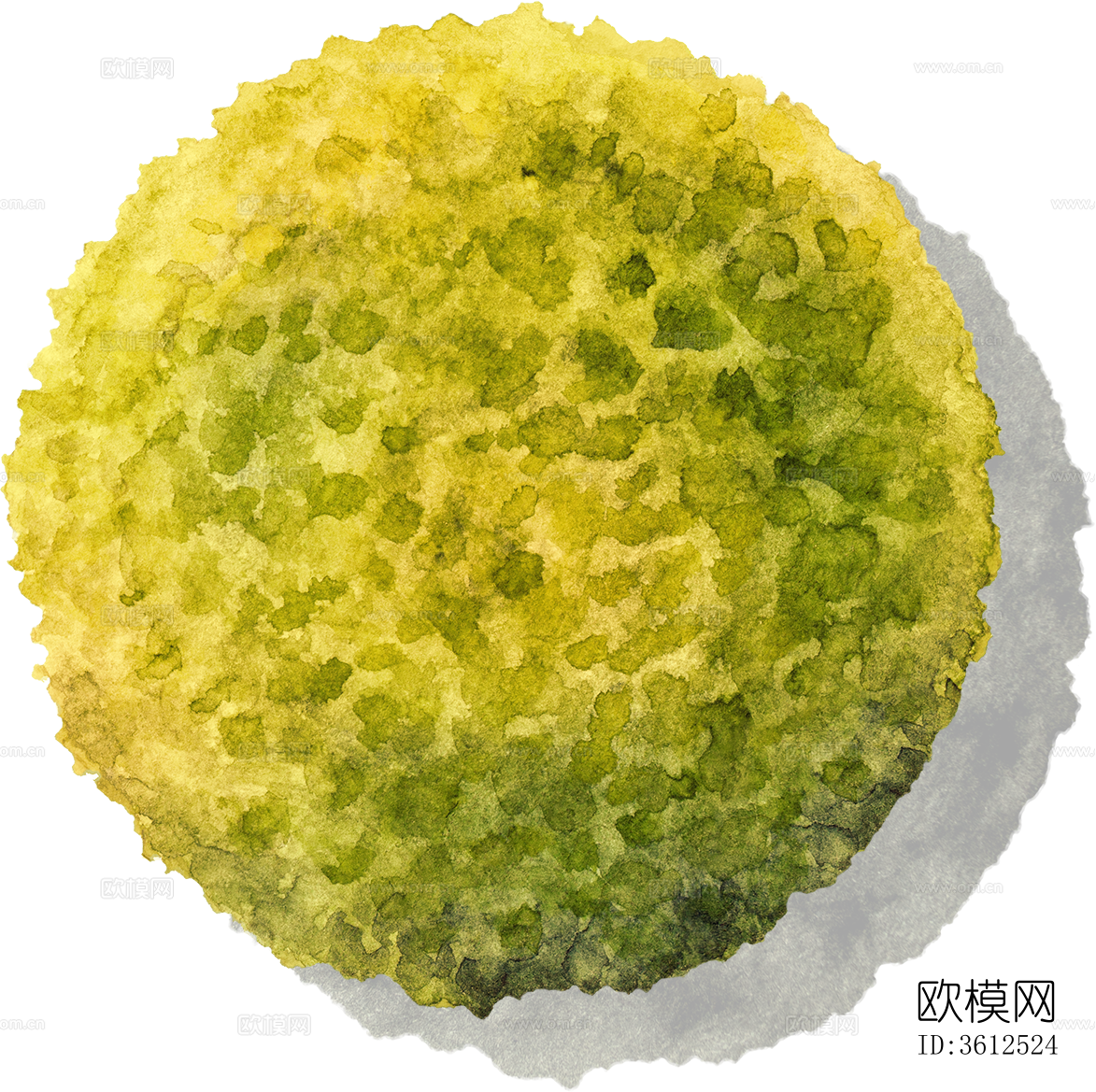 psd免抠小庭院景观植物彩平图下载