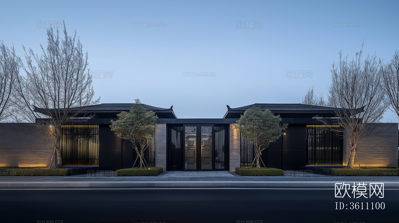 街道城市夜景贴图下载