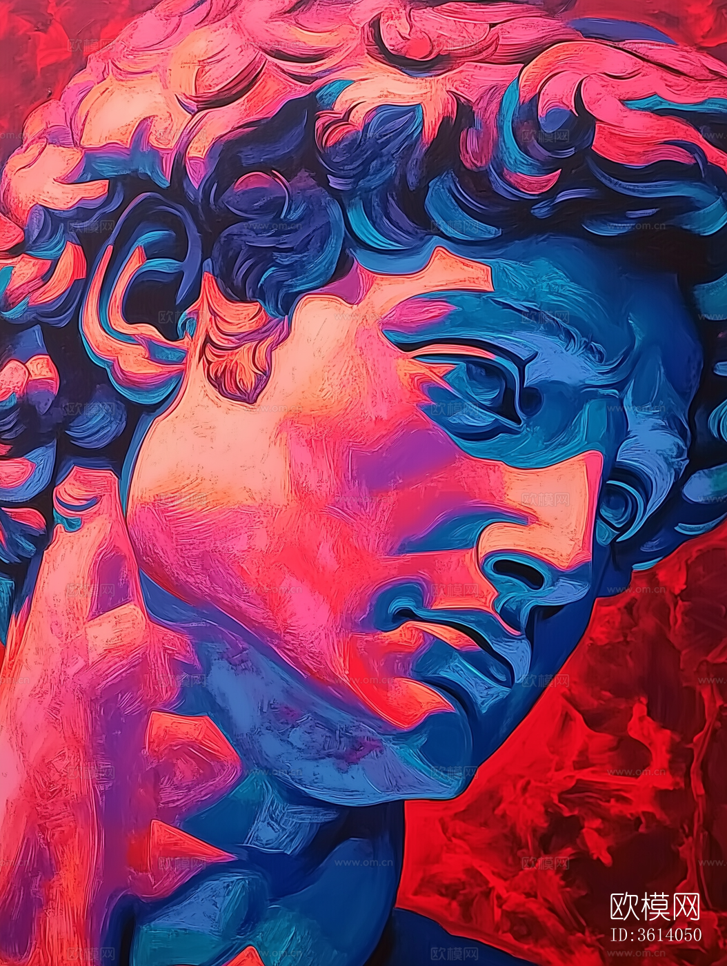 现代美式人物色彩艺术挂画下载