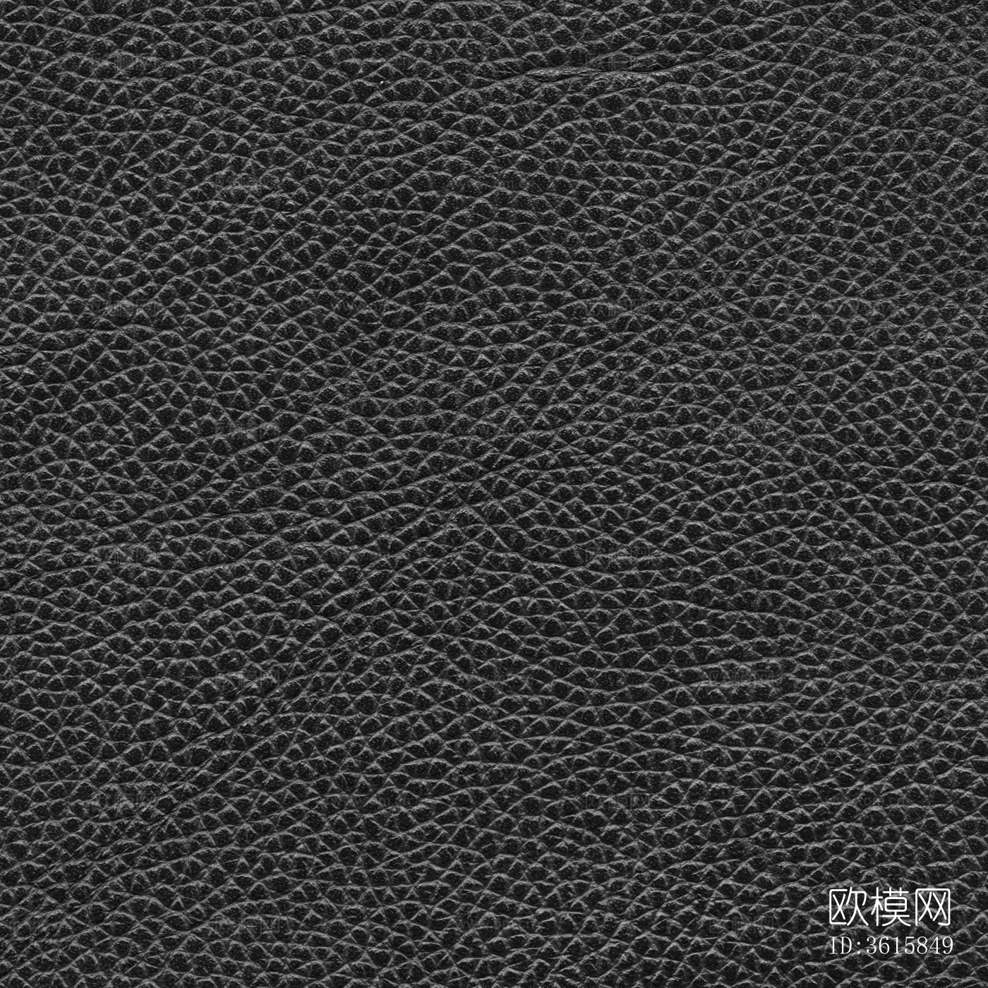 黑色粗纹皮革贴图下载