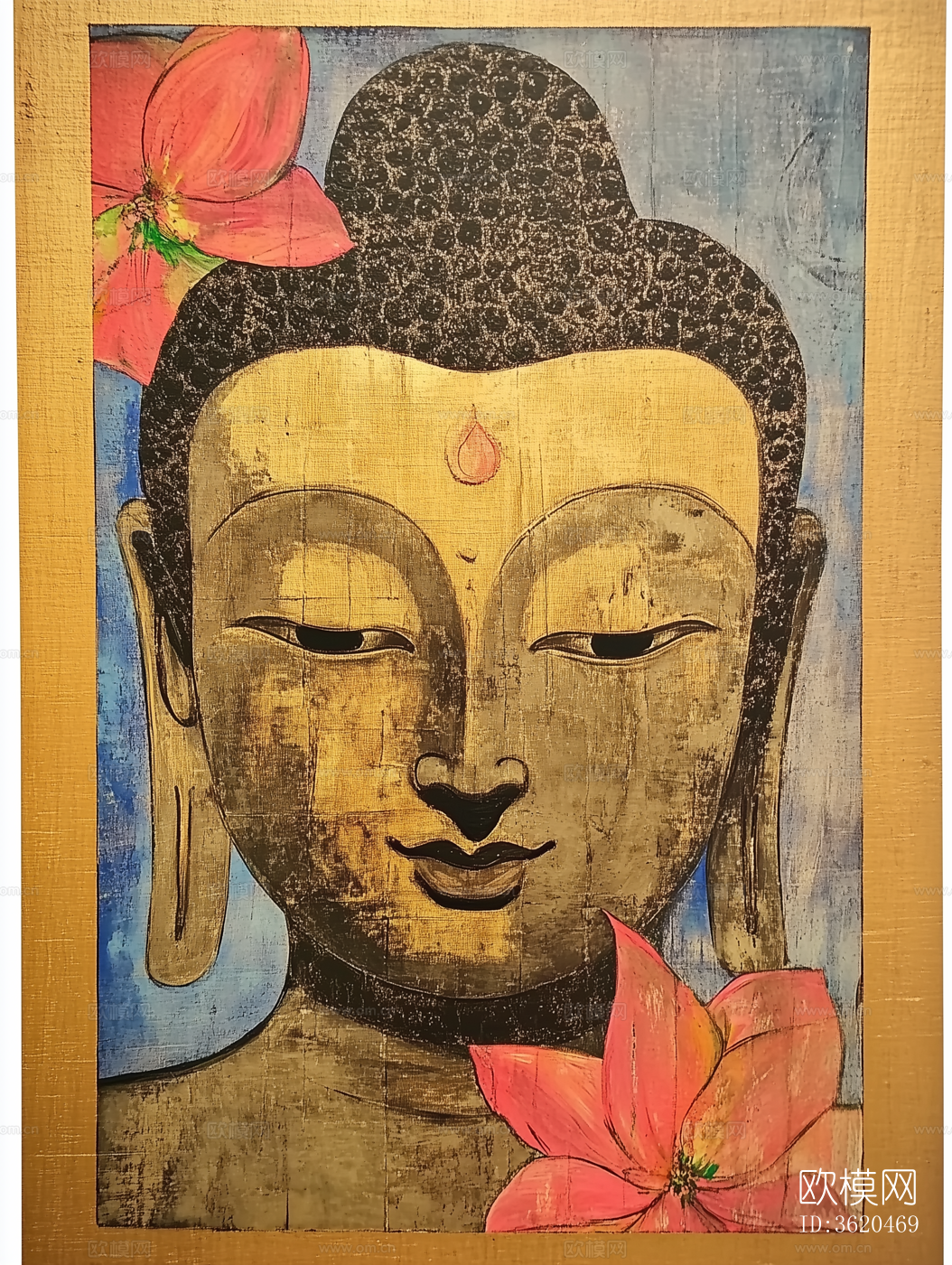 新中式中古风佛像 佛头下载