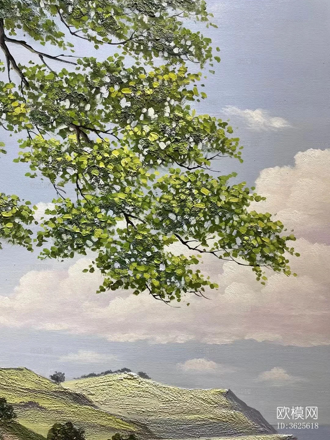 夏天的海油画风景装饰画贴图 (3)下载