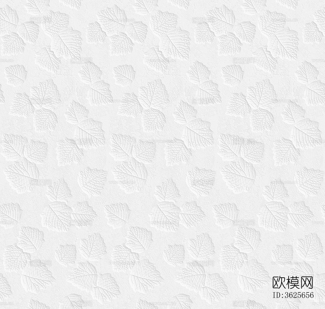 白色枫叶墙面肌理漆贴图下载