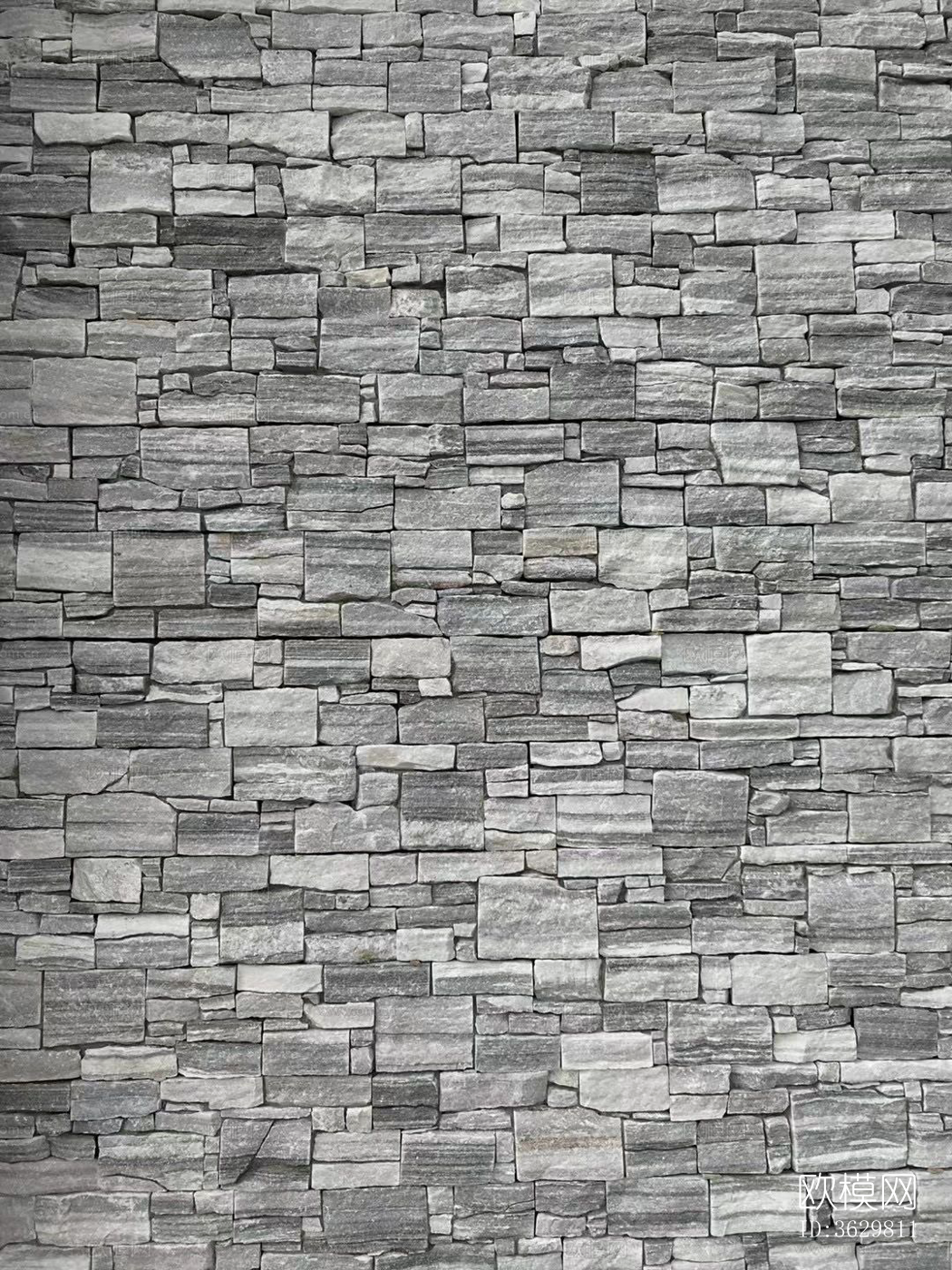 灰色文化石墙面贴图下载